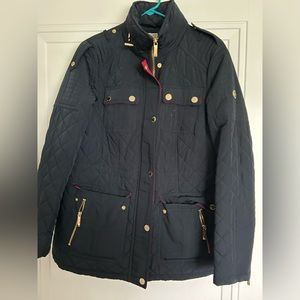Michael Kors Navy Blue Quilted Winter Jacket, size medium.